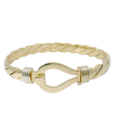 6.75” Pre-owned 9CT Hook & Loop Bangle (35.54g)